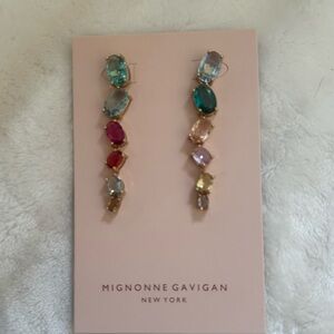 Mignonne Gavigan Meknes multicolor drop crystal earrings Never Worn